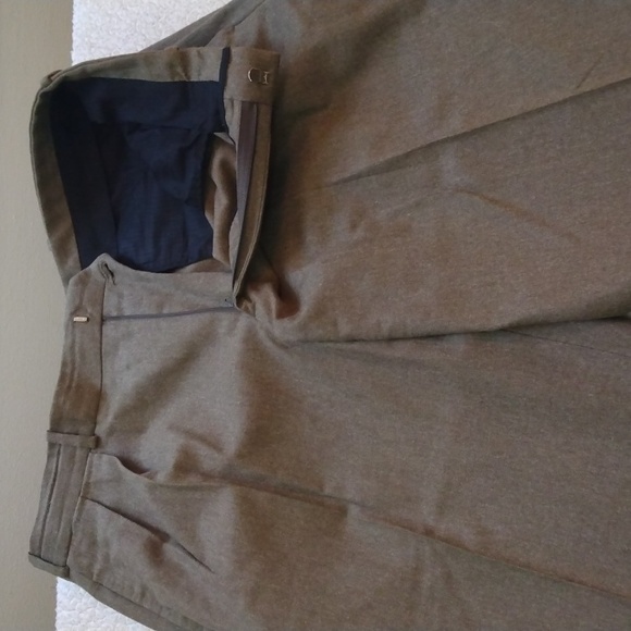 Land's End Light Brown Wool/Cashmere Flannel Dress Pants35 - 30.25